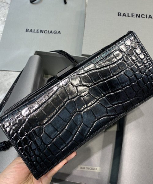 Balenciaga Hourglass Small Handbag In Black, For Women, Women's Bags 9in/23cm