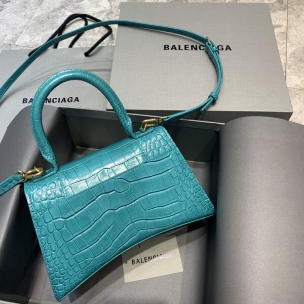 Balenciaga Hourglass Small Handbag In Blue, For Women, Women's Bags 9in/23cm