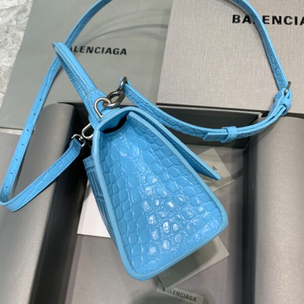 Balenciaga Hourglass Small Handbag In Blue, For Women, Women's Bags 9in/23cm