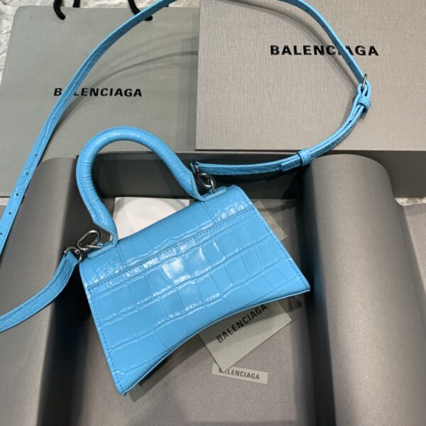 Balenciaga Hourglass Small Handbag In Blue, For Women, Women's Bags 9in/23cm