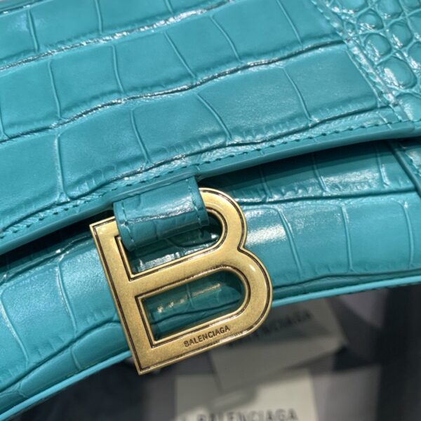 Balenciaga Hourglass Small Handbag In Blue, For Women, Women's Bags 9in/23cm