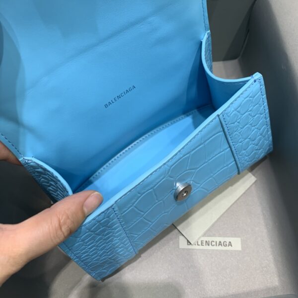 Balenciaga Hourglass Small Handbag In Blue, For Women, Women's Bags 9in/23cm