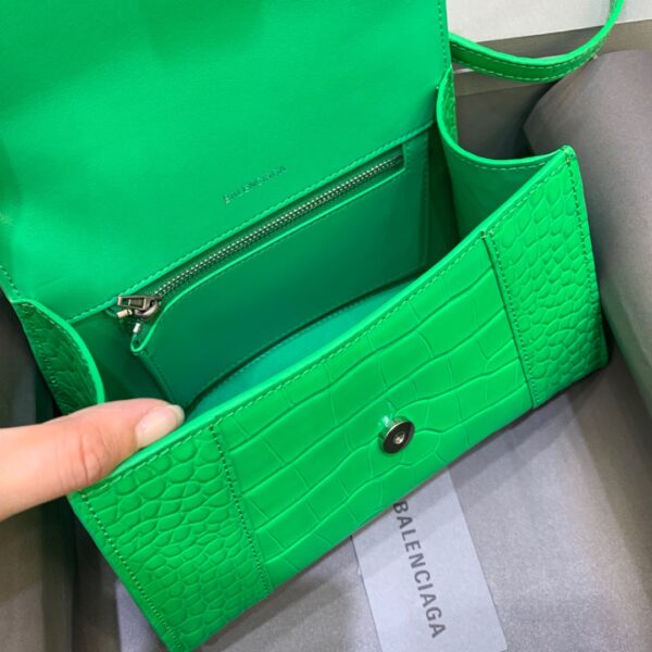 Balenciaga Hourglass Small Handbag In Bright Green, For Women, Women's Bags 9in/23cm