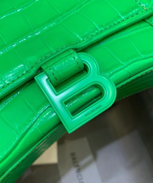 Balenciaga Hourglass Small Handbag In Bright Green, For Women, Women's Bags 9in/23cm