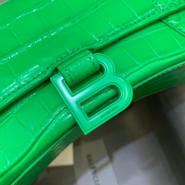 Balenciaga Hourglass Small Handbag In Bright Green, For Women, Women's Bags 9in/23cm