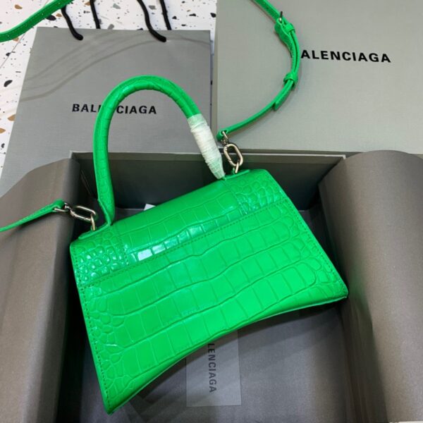 Balenciaga Hourglass Small Handbag In Bright Green, For Women, Women's Bags 9in/23cm