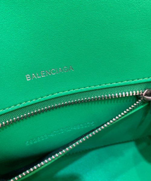 Balenciaga Hourglass Small Handbag In Bright Green, For Women, Women's Bags 9in/23cm
