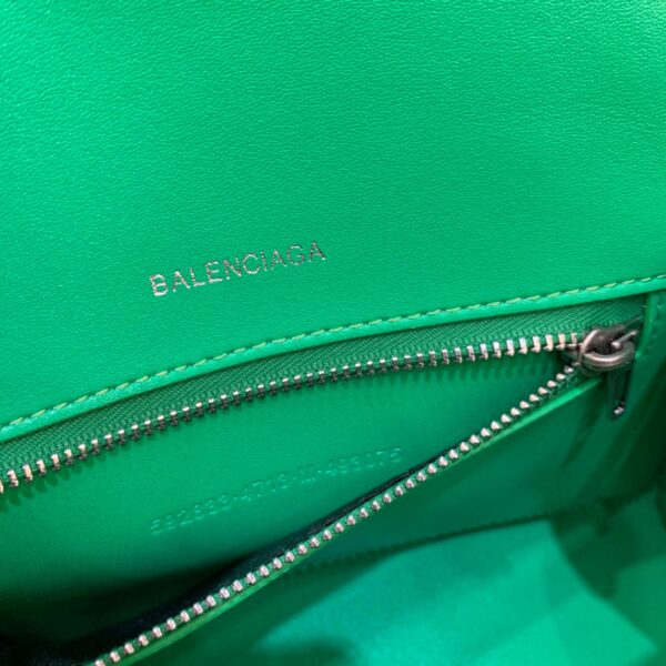 Balenciaga Hourglass Small Handbag In Bright Green, For Women, Women's Bags 9in/23cm