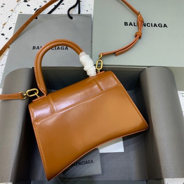 Balenciaga Hourglass Small Handbag In Brown, For Women, Women's Bags 9in/23cm