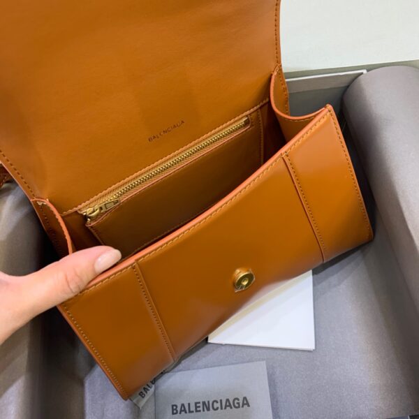 Balenciaga Hourglass Small Handbag In Brown, For Women, Women's Bags 9in/23cm