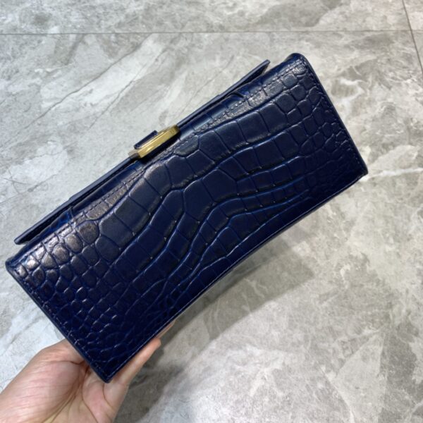 Balenciaga Hourglass Small Handbag In Dark Blue, For Women, Women's Bags 9in/23cm 5935461LRGM4611