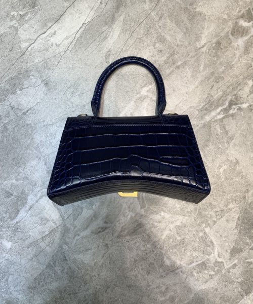 Balenciaga Hourglass Small Handbag In Dark Blue, For Women, Women's Bags 9in/23cm 5935461LRGM4611