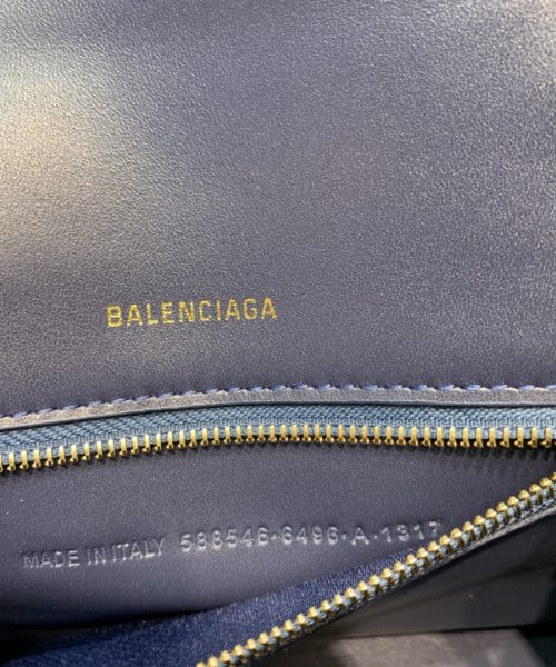 Balenciaga Hourglass Small Handbag In Dark Blue, For Women, Women's Bags 9in/23cm 5935461LRGM4611