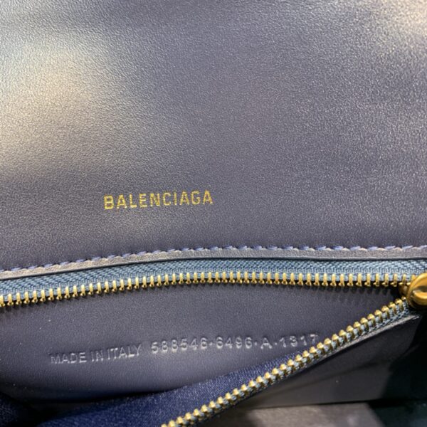 Balenciaga Hourglass Small Handbag In Dark Blue, For Women, Women's Bags 9in/23cm 5935461LRGM4611