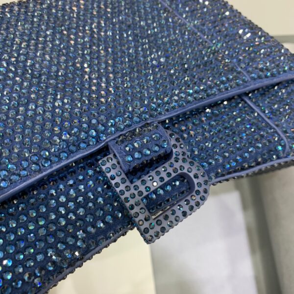 Balenciaga Hourglass Small Handbag In Dark Blue, For Women, Women's Bags 9in/23cm