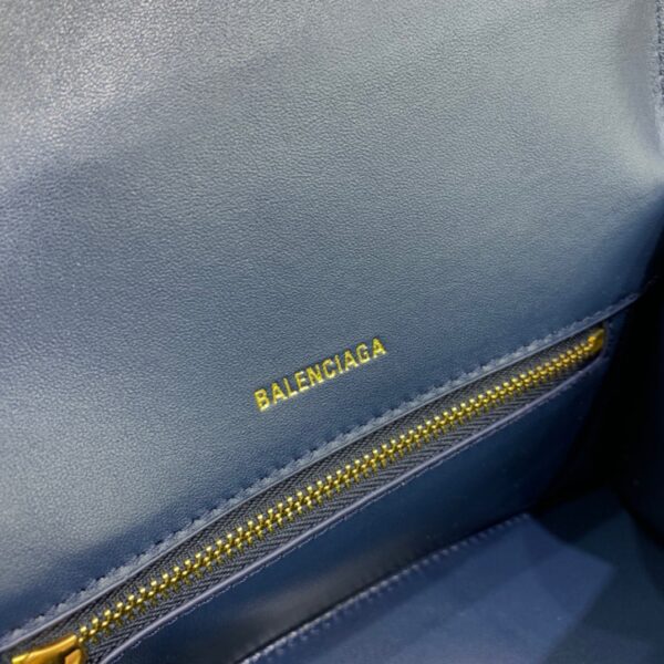 Balenciaga Hourglass Small Handbag In Dark Blue, For Women, Women's Bags 9in/23cm