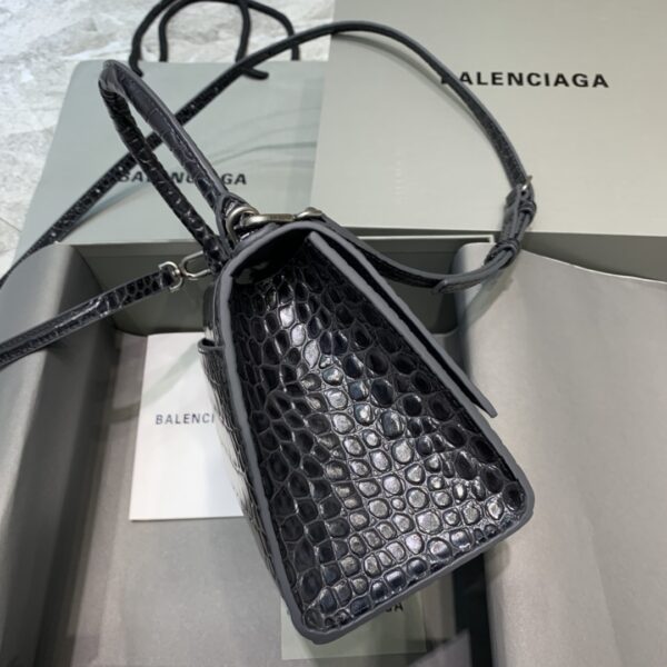 Balenciaga Hourglass Small Handbag In Dark Grey, For Women, Women's Bags 9in/23cm 5935461LR6Y1309