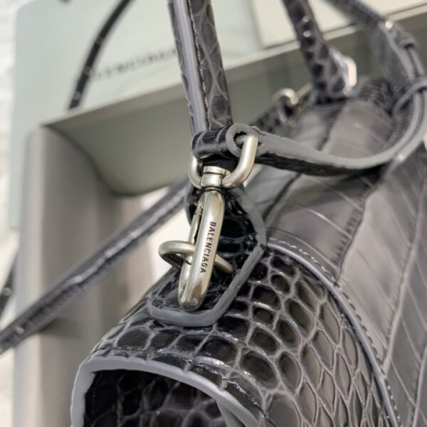Balenciaga Hourglass Small Handbag In Dark Grey, For Women, Women's Bags 9in/23cm 5935461LR6Y1309