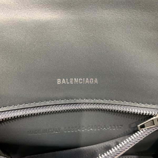 Balenciaga Hourglass Small Handbag In Dark Grey, For Women, Women's Bags 9in/23cm 5935461LR6Y1309