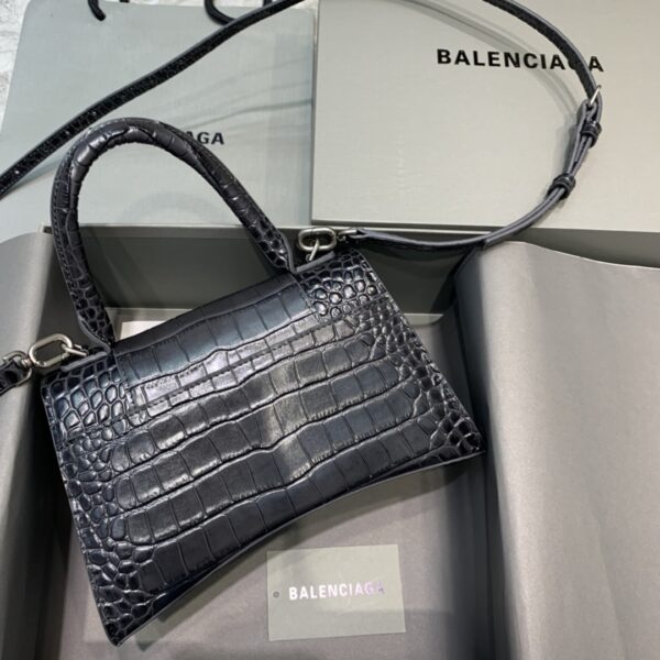 Balenciaga Hourglass Small Handbag In Dark Grey, For Women, Women's Bags 9in/23cm 5935461LR6Y1309