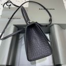 Balenciaga Hourglass Small Handbag In Dark Grey, For Women, Women's Bags 9in/23cm 5935462107U1309