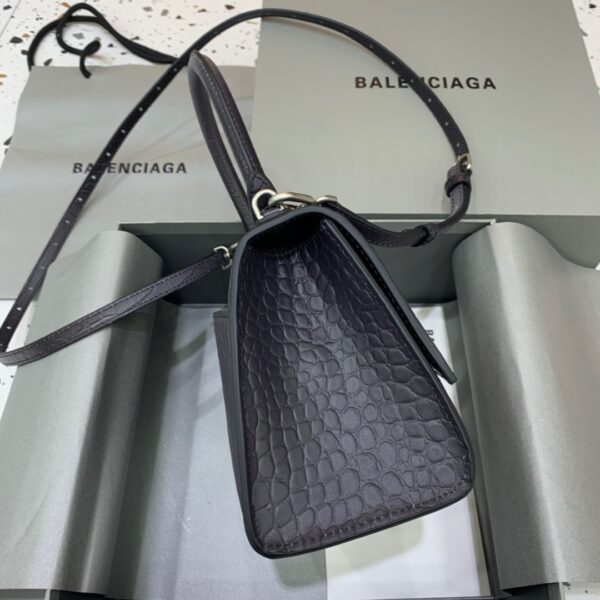 Balenciaga Hourglass Small Handbag In Dark Grey, For Women, Women's Bags 9in/23cm 5935462107U1309