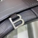 Balenciaga Hourglass Small Handbag In Dark Grey, For Women, Women's Bags 9in/23cm 5935462107U1309