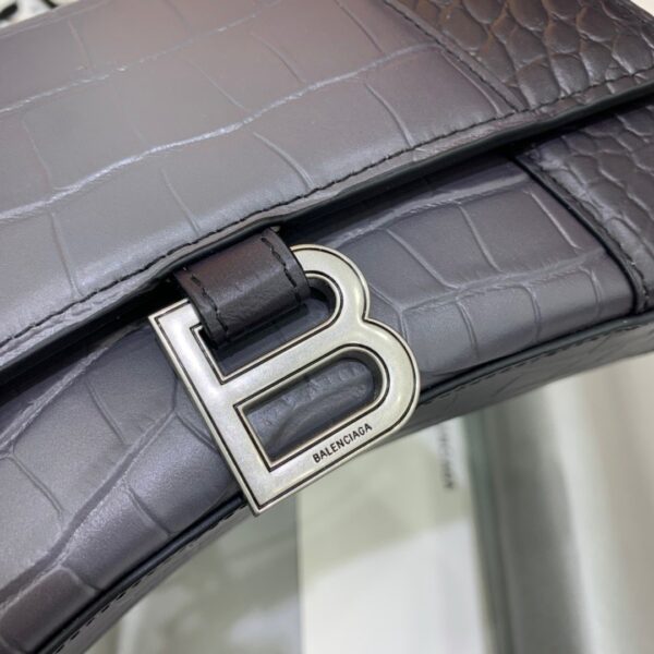 Balenciaga Hourglass Small Handbag In Dark Grey, For Women, Women's Bags 9in/23cm 5935462107U1309