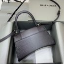 Balenciaga Hourglass Small Handbag In Dark Grey, For Women, Women's Bags 9in/23cm 5935462107U1309