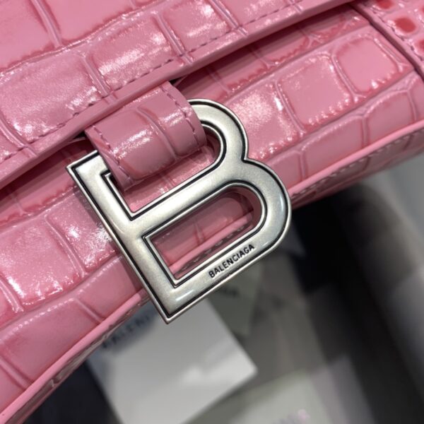 Balenciaga Hourglass Small Handbag In Dark Pink, For Women, Women's Bags 9in/23cm