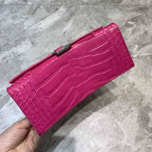 Balenciaga Hourglass Small Handbag In Dark Pink, For Women, Women's Bags 9in/23cm