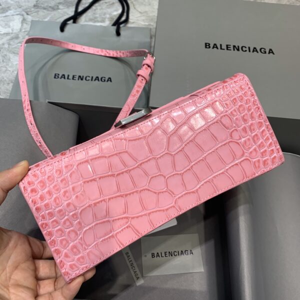Balenciaga Hourglass Small Handbag In Dark Pink, For Women, Women's Bags 9in/23cm