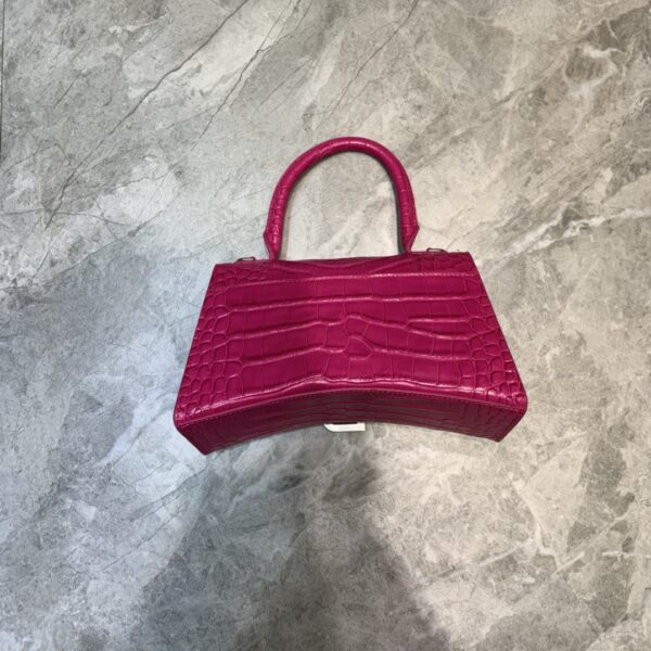 Balenciaga Hourglass Small Handbag In Dark Pink, For Women, Women's Bags 9in/23cm