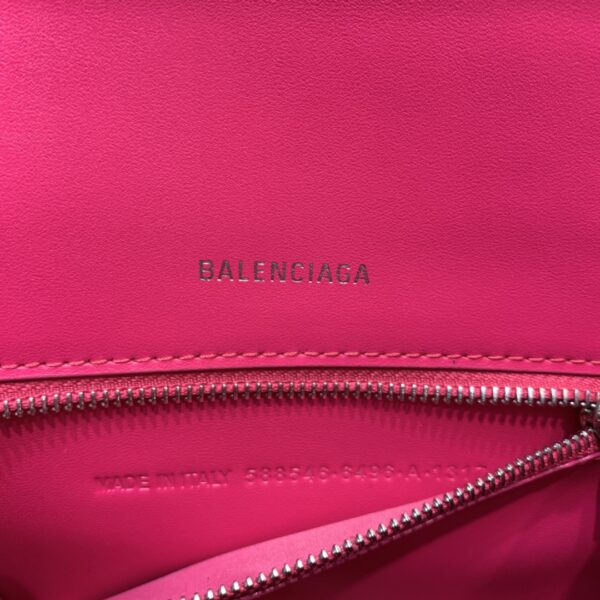 Balenciaga Hourglass Small Handbag In Dark Pink, For Women, Women's Bags 9in/23cm