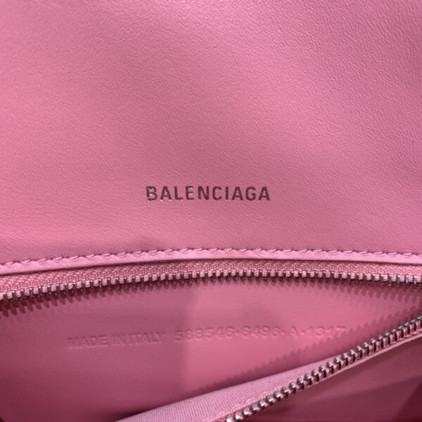 Balenciaga Hourglass Small Handbag In Dark Pink, For Women, Women's Bags 9in/23cm