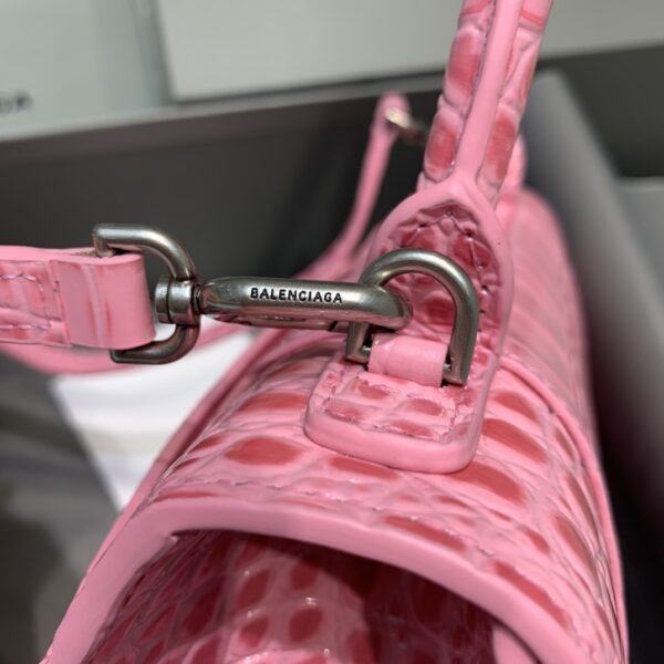 Balenciaga Hourglass Small Handbag In Dark Pink, For Women, Women's Bags 9in/23cm