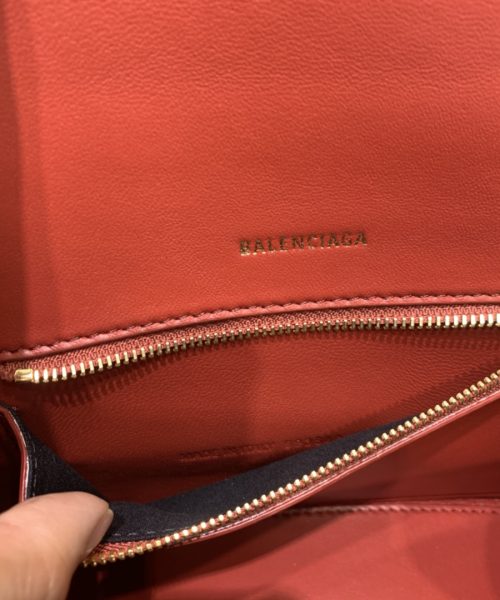 Balenciaga Hourglass Small Handbag In Dark Red, For Women, Women's Bags 9in/23cm 5935461LRGM6211