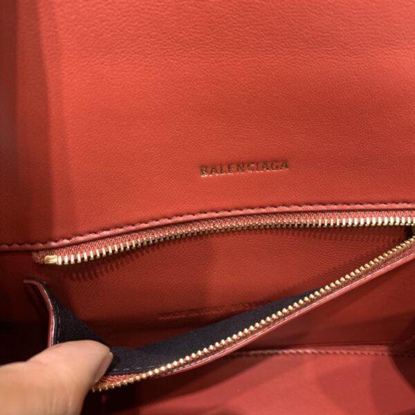 Balenciaga Hourglass Small Handbag In Dark Red, For Women, Women's Bags 9in/23cm 5935461LRGM6211