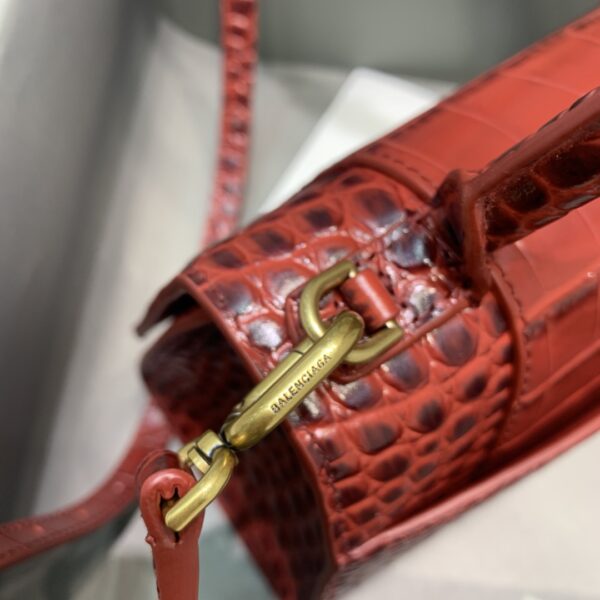 Balenciaga Hourglass Small Handbag In Dark Red, For Women, Women's Bags 9in/23cm 5935461LRGM6211