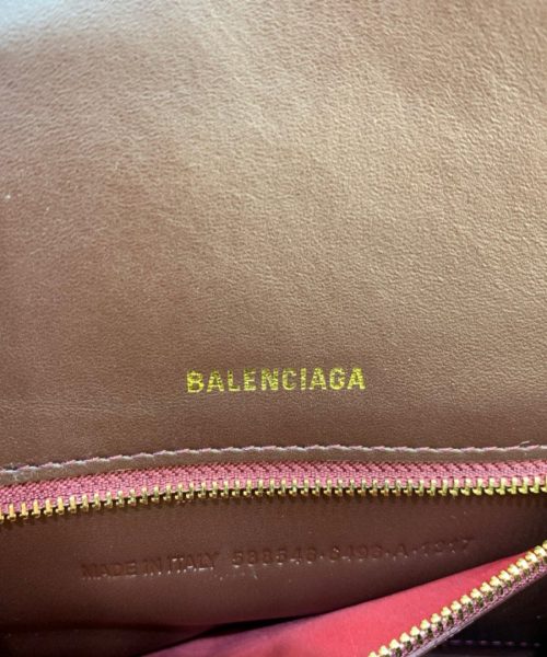 Balenciaga Hourglass Small Handbag In Dark Red, For Women, Women's Bags 9in/23cm