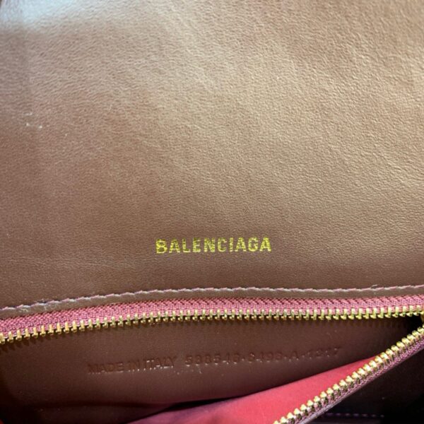 Balenciaga Hourglass Small Handbag In Dark Red, For Women, Women's Bags 9in/23cm
