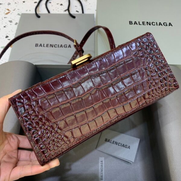 Balenciaga Hourglass Small Handbag In Dark Red, For Women, Women's Bags 9in/23cm