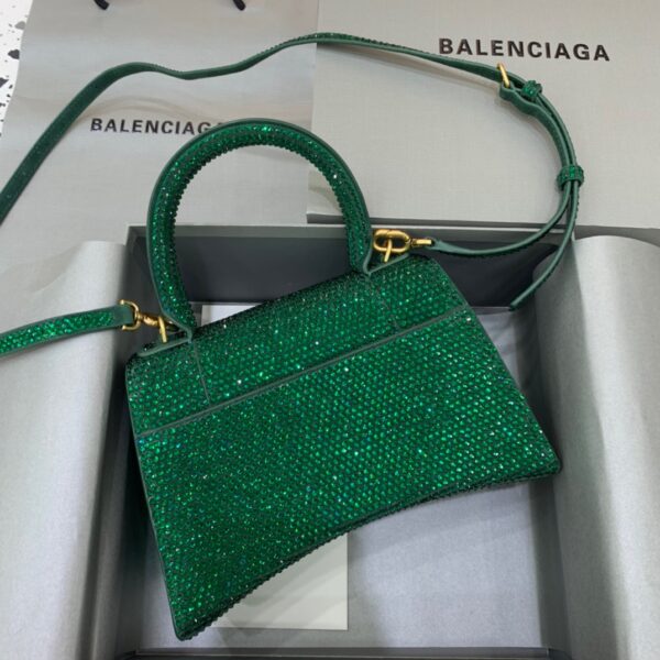 Balenciaga Hourglass Small Handbag In Green, For Women, Women's Bags 9in/23cm