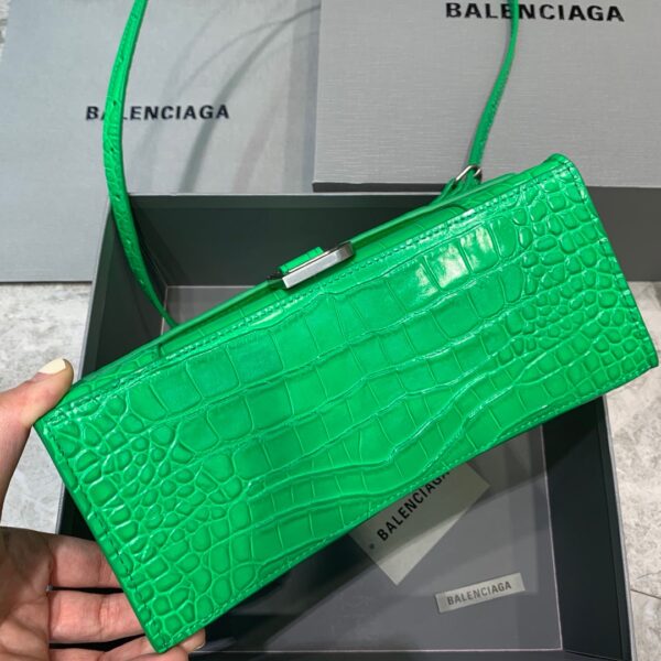 Balenciaga Hourglass Small Handbag In Green, For Women, Women's Bags 9in/23cm