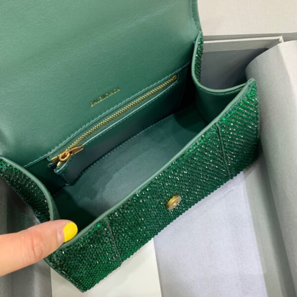Balenciaga Hourglass Small Handbag In Green, For Women, Women's Bags 9in/23cm