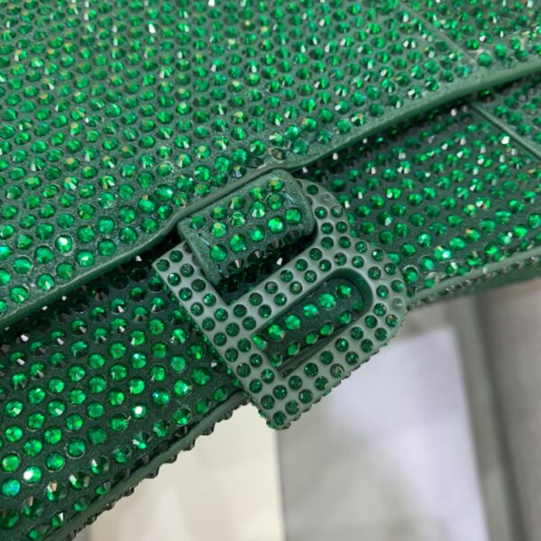 Balenciaga Hourglass Small Handbag In Green, For Women, Women's Bags 9in/23cm