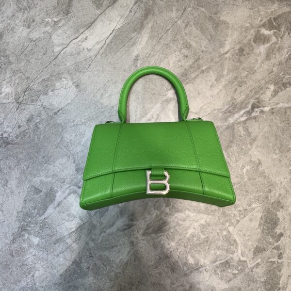 Balenciaga Hourglass Small Handbag In Green, For Women, Women's Bags 9in/23cm