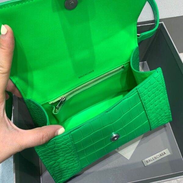 Balenciaga Hourglass Small Handbag In Green, For Women, Women's Bags 9in/23cm