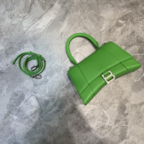 Balenciaga Hourglass Small Handbag In Green, For Women, Women's Bags 9in/23cm