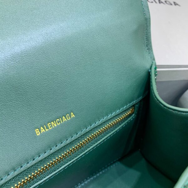 Balenciaga Hourglass Small Handbag In Green, For Women, Women's Bags 9in/23cm